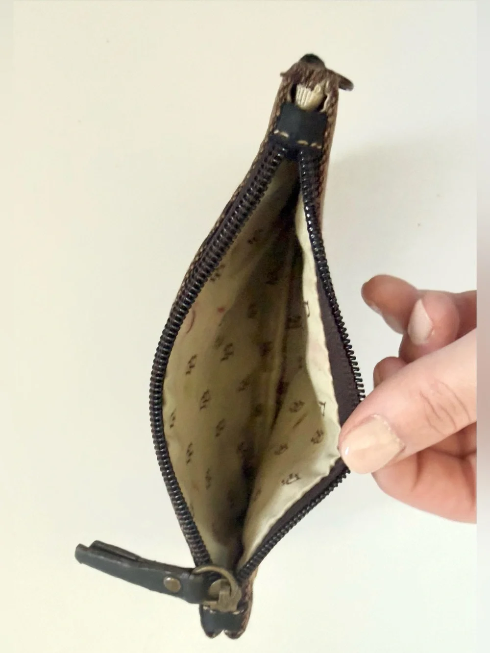 Dooney & Bourke Coin Purse Wallet Signature Logo Small Wristlet Credit Card 90s